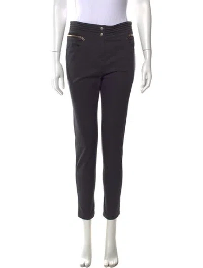 Pre-owned Matthew Williamson Skinny Leg Pants In Grey
