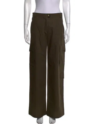Pre-owned Matthew Williamson Wide Leg Pants In Green