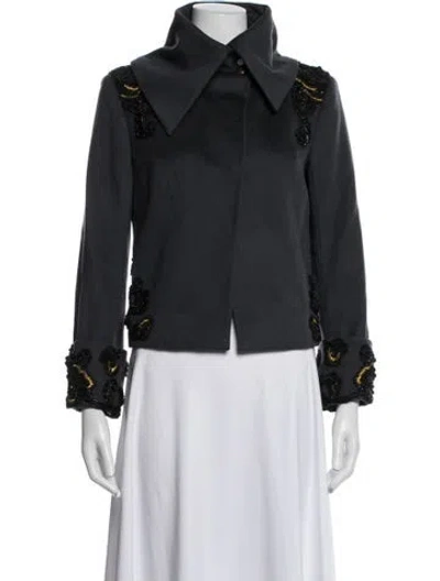 Pre-owned Matthew Williamson Wool Jacket In Blue