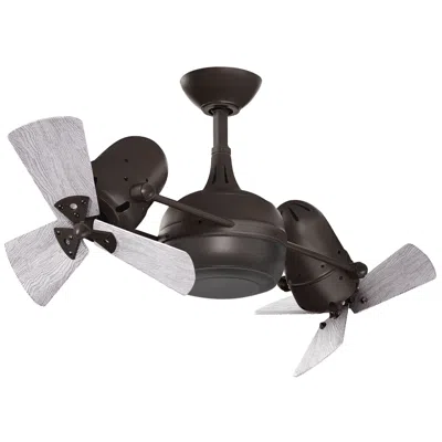 Matthews Fan Company 41" Matthews Dagny Bronze Dual Ceiling Fan With Remote