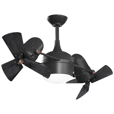 Matthews Fan Company 41" Matthews Dagny Lk Matte Black Rotational Led Ceiling Fan
