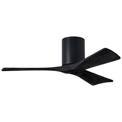 Matthews Fan Company 42" Matthews Irene 3h Matte Black Remote Hugger Ceiling Fan