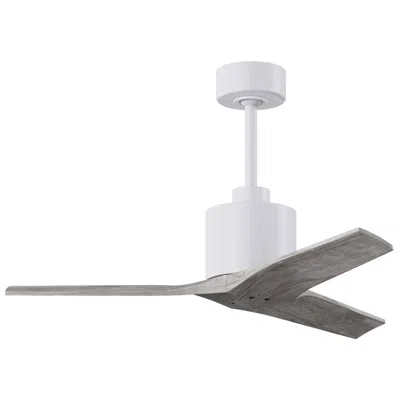 Matthews Fan Company 42" Matthews Mollywood Matte White Barnwood Damp Fan With Remote