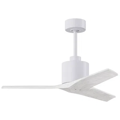 Matthews Fan Company 42" Matthews Mollywood Matte White Ceiling Fan With Remote
