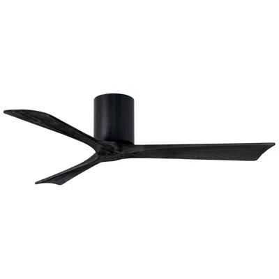 Matthews Fan Company 52" Matthews Irene 3h Matte Black Remote Hugger Ceiling Fan