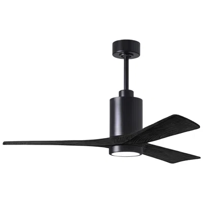 Matthews Fan Company 52" Matthews Patricia-3 Matte Black Led Ceiling Fan