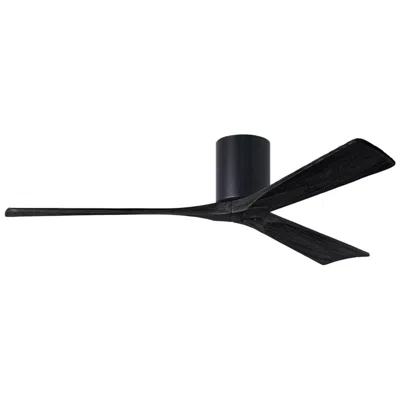 Matthews Fan Company 60" Matthews Irene 3h Matte Black Remote Hugger Ceiling Fan