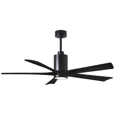 Matthews Fan Company 60" Matthews Patricia-5 Matte Black Led Ceiling Fan