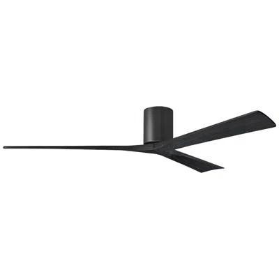 Matthews Fan Company 72" Matthews Irene 3h Matte Black Ceiling Fan
