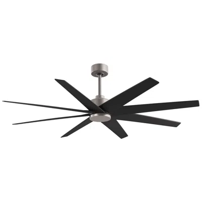 Matthews Fan Company Ariella 64" 8-blade Brushed Nickel Ceiling Fan W/ Matte Black Blades