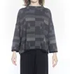 Matthildur Brianna Patterned Long Sleeve Sweater In Black Ink