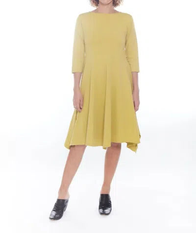 Matthildur Cecilia A-line Midi Dress In Lemon