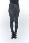 Matthildur Cotton Patterned Legging In Black Stone Print
