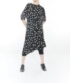 Matthildur Florence Polka Dot Midi Dress In Black Mini Dots