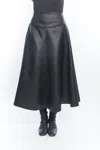 Matthildur Gable Quilt Midi Skirt In Black