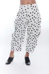 Matthildur Isla Polka Dot Pant In Ivory Mini Dots