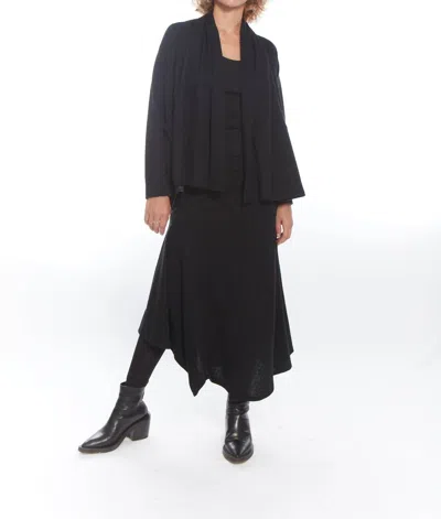 Matthildur Nyla Long Sleeve Cardigan In Black