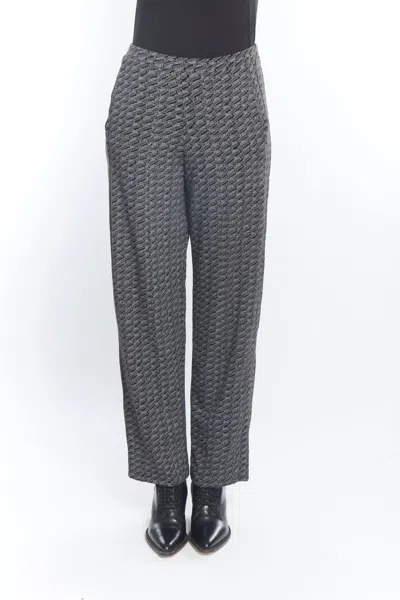 Matthildur Pelagia Straight Leg Pant In Black Zen Print