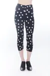 Matthildur Tami Polka Dot Knee Pants In Black Mini Dots