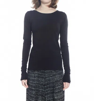 Matthildur Taylor Long Sleeve Top In Black