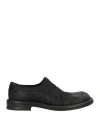 Mattia Capezzani Man Loafers Black Size 9 Leather, Textile Fibers