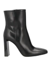 Mattia Capezzani Woman Ankle Boots Black Size 7 Calfskin