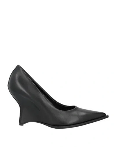 Mattia Capezzani Woman Pumps Black Size 10 Leather