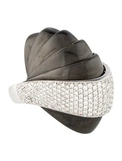 Pre-owned Mattia Cielo 18k Diamond Armadillo Cocktail Ring In Multicolor