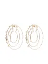 Mattia Cielo 18k Rose Gold Diamond Earrings In Gold