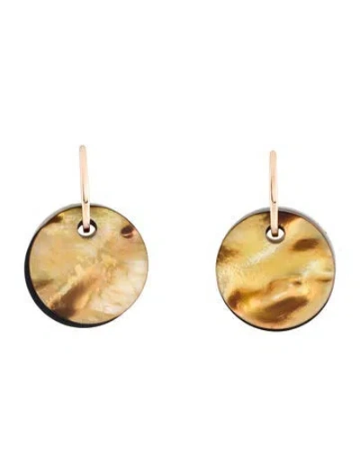 Pre-owned Mattioli 18k Mother Of Pearl, Dyed Mother Of Pearl & Onyx Interchangeable Earrings In Multi
