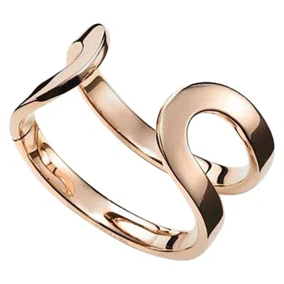 Pre-owned Mattioli Aruba Cuff Bracelet In Rose Gold In Red