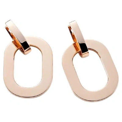 Pre-owned Mattioli Aruba Earrings In 18 Karat Rose Gold In Red