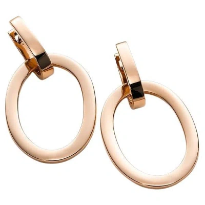 Pre-owned Mattioli Aruba Earrings In 18 Karat Rose Gold In Red