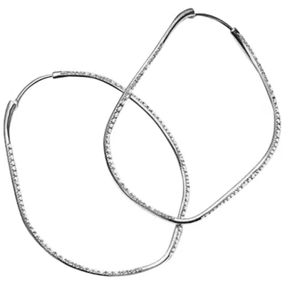 Pre-owned Mattioli Chips Earrings In White Gold And White Diamonds