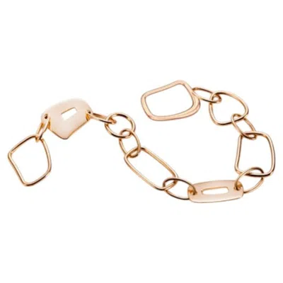 Pre-owned Mattioli Collection Puzzle Solo Bracelet In 18k Rose Gold In Red