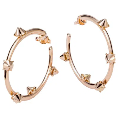 Pre-owned Mattioli Eve_r Earrings 18 Karat In Rose Gold In Red