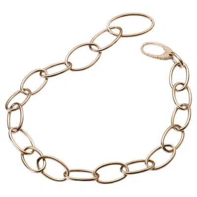 Pre-owned Mattioli Hiroko Collection Necklace In 18k Rose Gold & White Diamonds