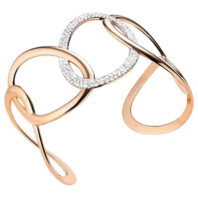 Pre-owned Mattioli Hiroko Cuff In Rose Gold And White Diamonds