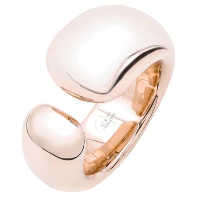 Pre-owned Mattioli In Rose Gold 18k Big Ring Hiroko Collection In Red