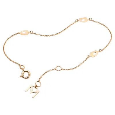 Pre-owned Mattioli Mini Puzzle Bracelet In Rose Gold In Red