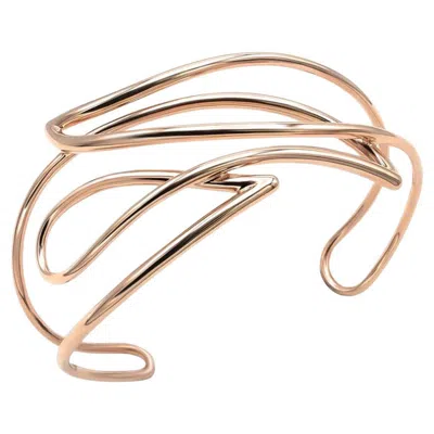 Pre-owned Mattioli Navettes Cuff In 18k Rose Gold In Red