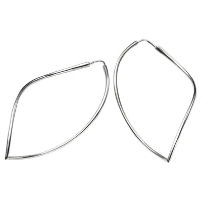Pre-owned Mattioli Navettes Earrings In 18k White Gold