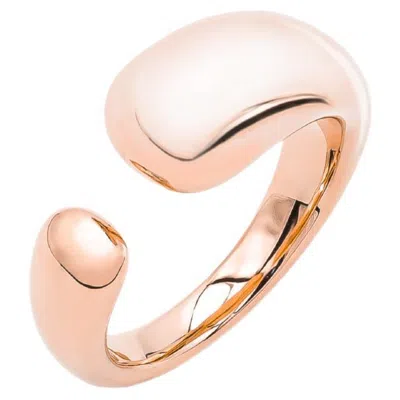 Pre-owned Mattioli New Legami Collection Ring In 18k Rose Gold In Red