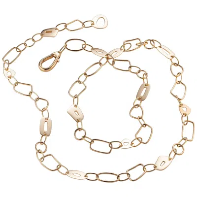 Pre-owned Mattioli Puzzle Collection 18 Karat Rose Gold Necklace In Red