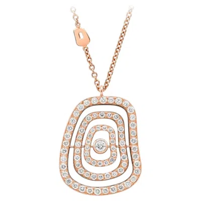Pre-owned Mattioli Puzzle Diamonds In 18k Rose Gold And White Diamonds