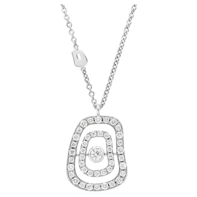 Pre-owned Mattioli Puzzle Diamonds Medium In 18k White Gold And White Diamonds
