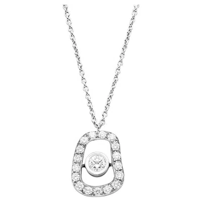 Pre-owned Mattioli Puzzle Diamonds Pendant In White Gold And White Diamonds