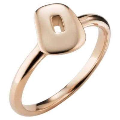 Pre-owned Mattioli Puzzle Ring In 18k Rose Gold In Red