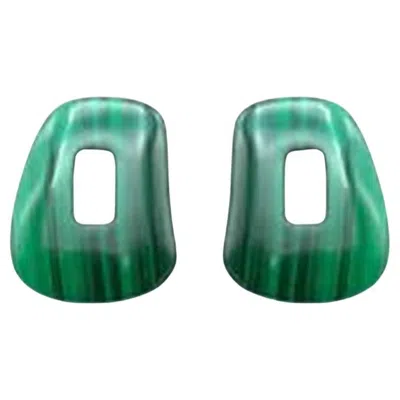 Pre-owned Mattioli Puzzle Small Malachite Earrings Puzzle Kit In Multi