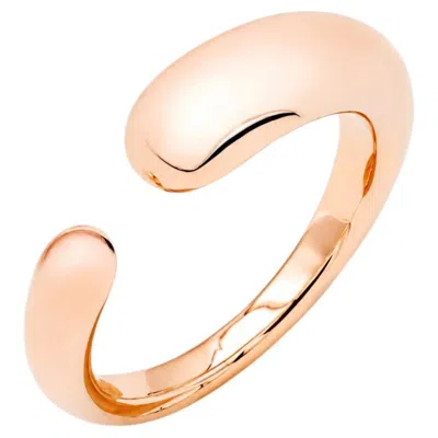 Pre-owned Mattioli Ring Hiroko Collection In 18k Rose Gold In Red